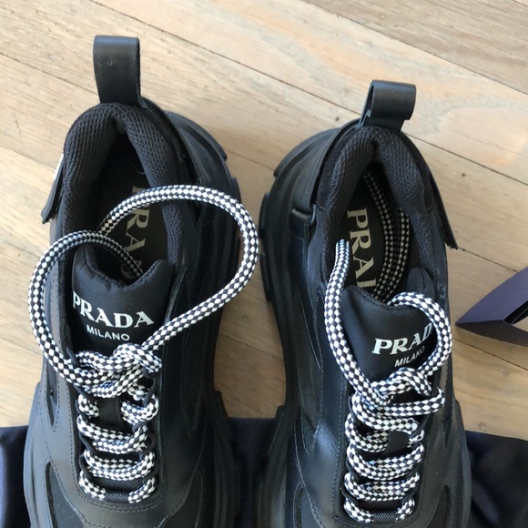 ❌ SOLD! ❌Worn once for an hour Prada sneakers. - Picture 3 of 6